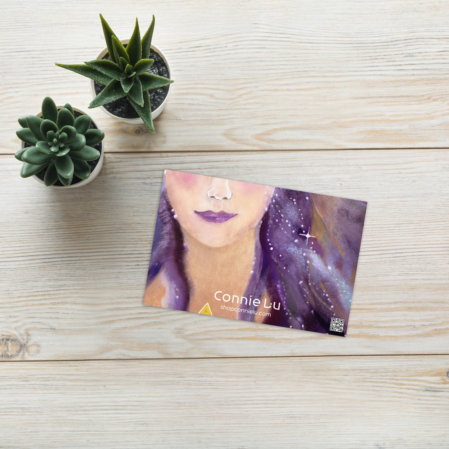 She Wears a Starry Crown Note Card
