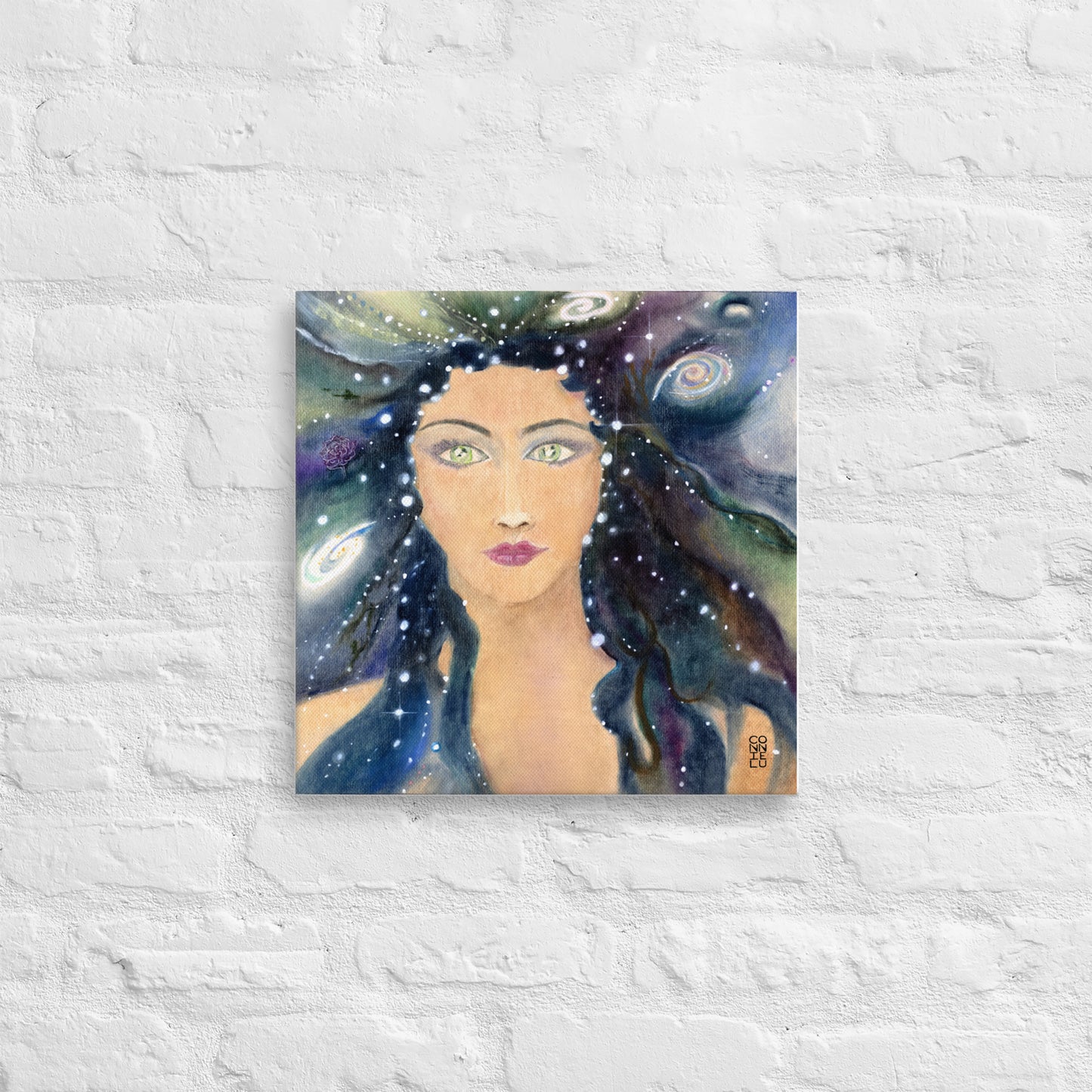 Galaxy Gal Thin Canvas
