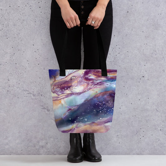 The Cosmic Dragon Tote bag