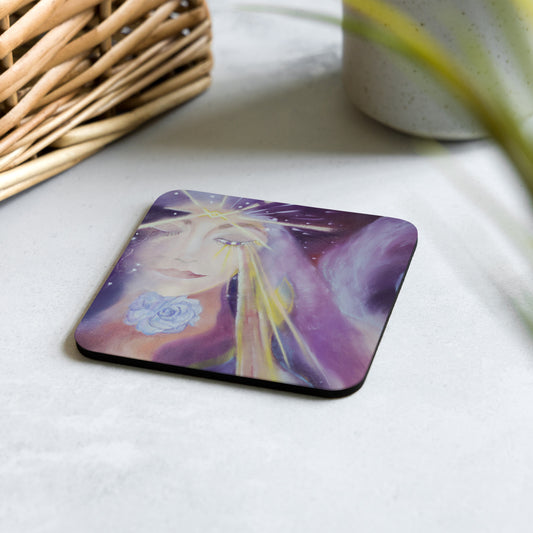 Divine Mother Cork-back Coaster