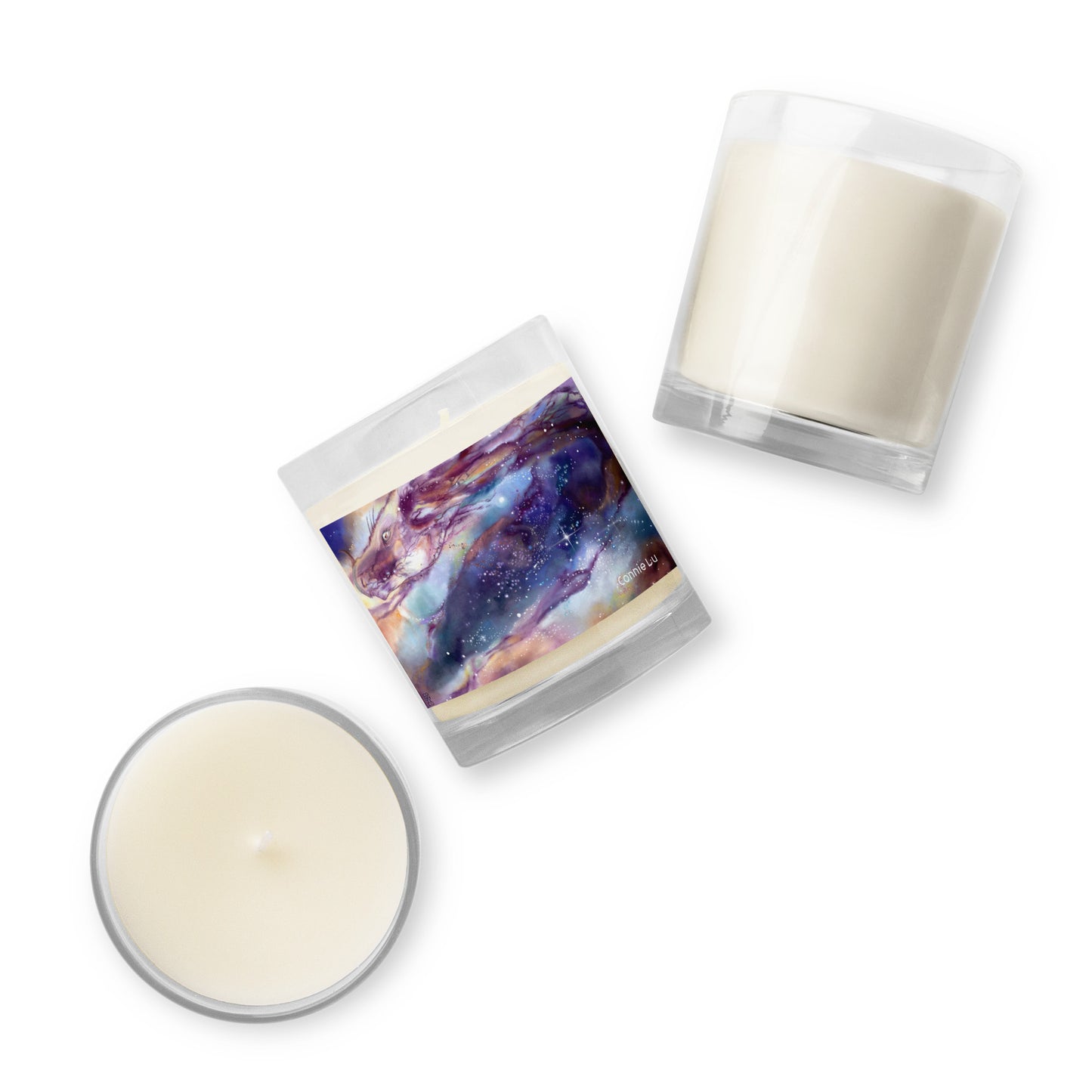 Cosmic Dragon Glass jar soy wax candle