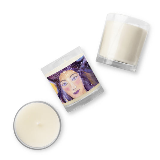 She Wears a Starry Crown Glass Jar Soy Wax Candle