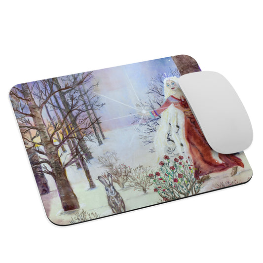 Winter Moon Mouse pad