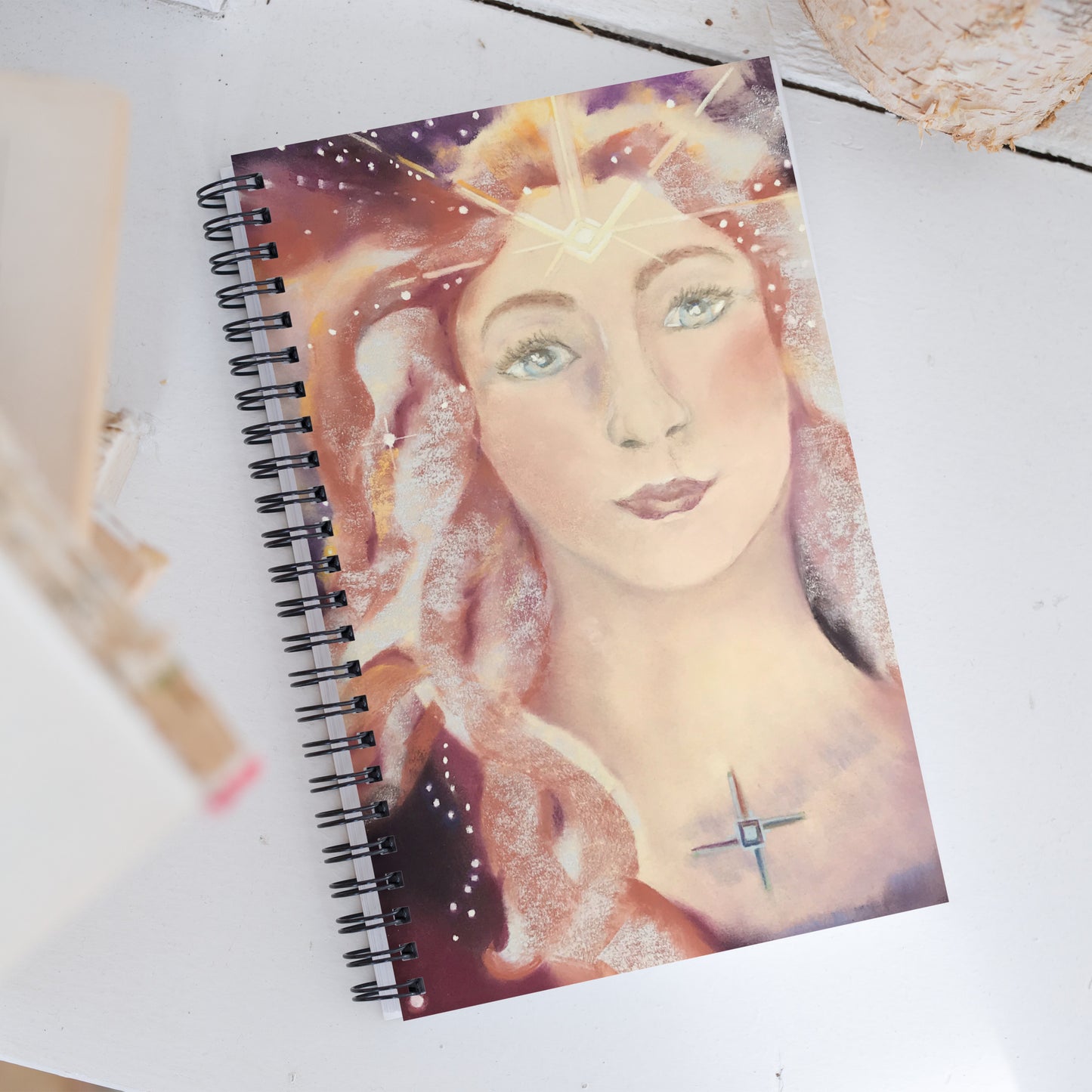 Celtic Goddess Brigit Spiral notebook