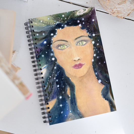 Galaxy Gal Spiral Notebook